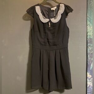 NWT ModCloth freeway black romper with pockets